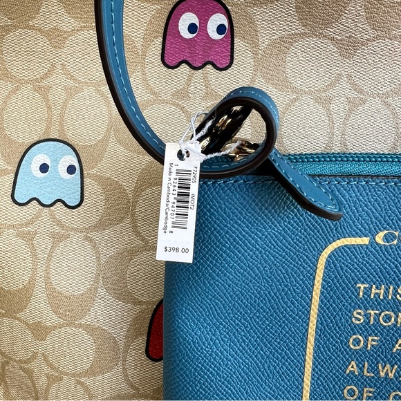 Coach Reversible City Tote Bag in Signature Canvas Pac Man Ghost Print f72905 - Picture 14 of 15